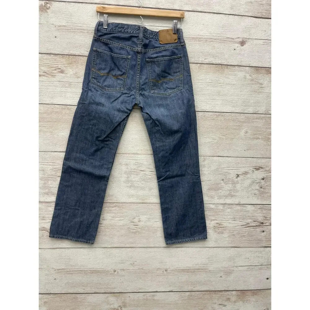 American Eagle AEO Original Straight Denim Jeans Dark‎ Wash Mens Size 28W 28L